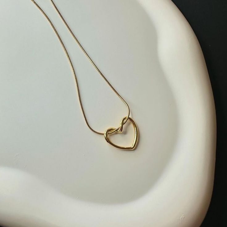 Picture of 💫 Stylish Gold Chain with U Pendant | Simple & Classy Look