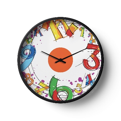 Picture of Abstract Wall Clock Multi Color Sketch Graffiti Edition-0157