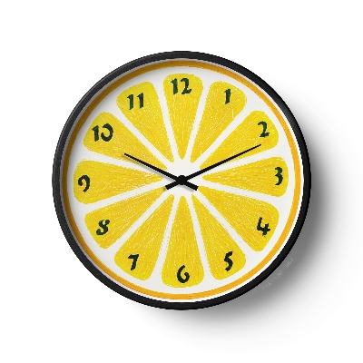 Picture of Children Wall Clock Zesty Lemon Slice Edition-0154