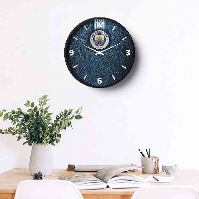 Picture of Sports Wall Clock Manchester City Blue Leather Edition Spt-0144