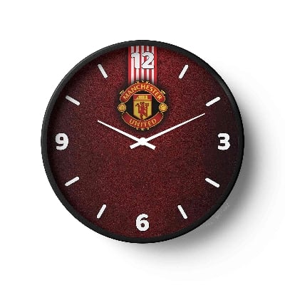Picture of Sports Wall Clock Manchester United Red Leather Edition Spt-0142
