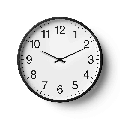 Picture of Classic Wall Clock Bold Numeral Minimal Design Cls-0146