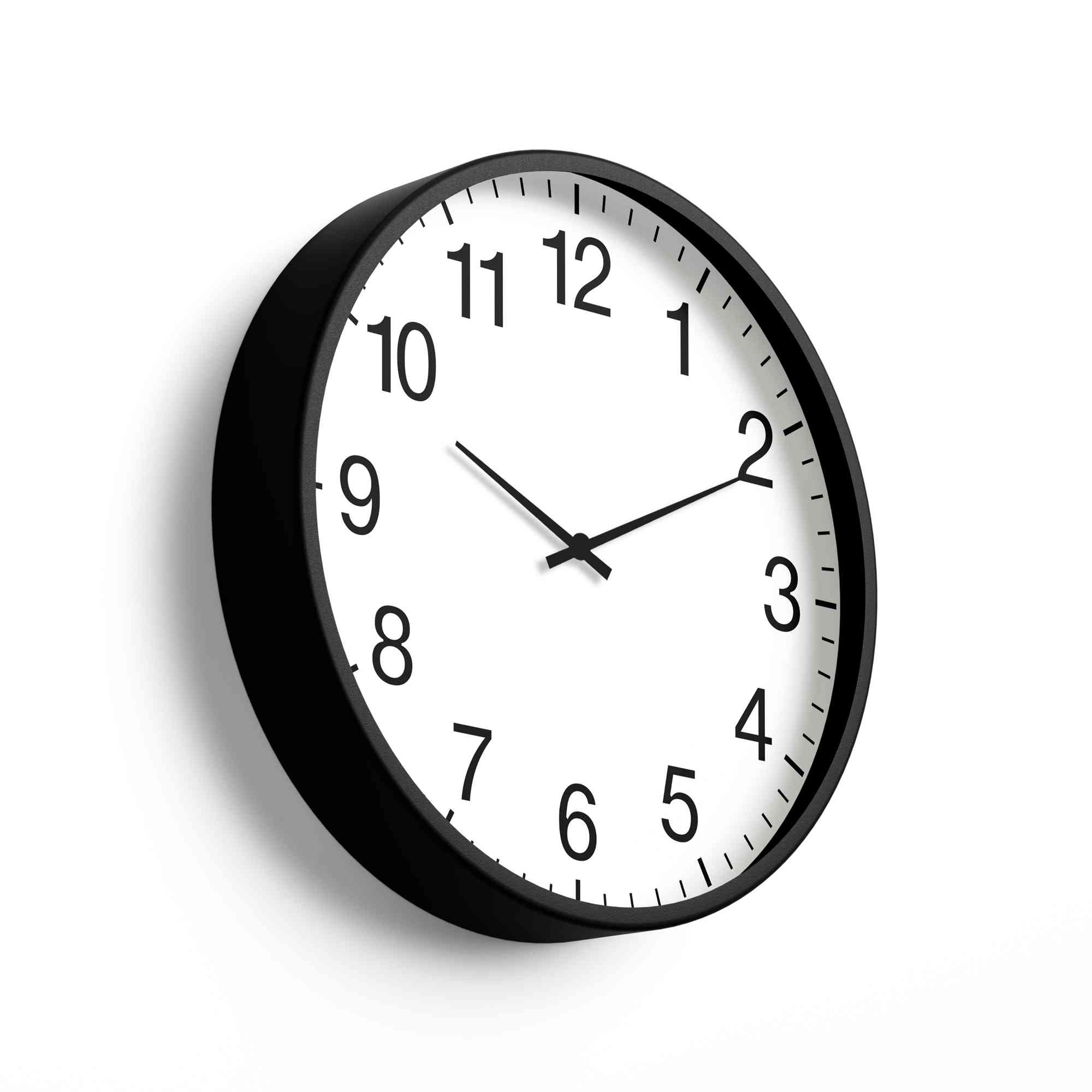Picture of Classic Wall Clock Bold Numeral Minimal Design Cls-0146