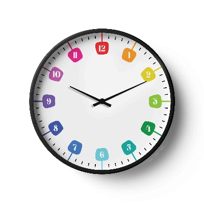 Picture of Children Wall Clock Rainbow Playtime Learning Edition Chd-0121