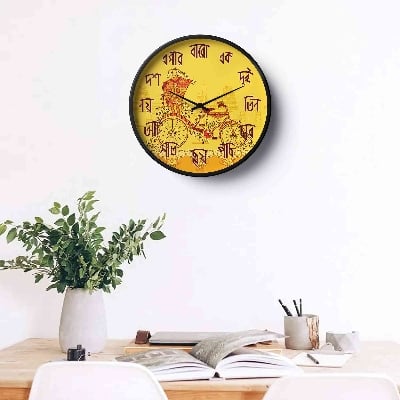 Picture of Artistic Wall Clock Traditional Bangla Rickshaw Art Design Art-0140