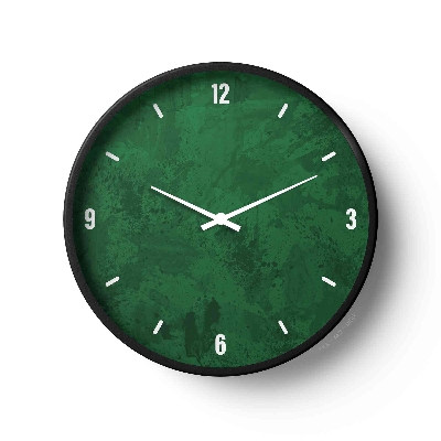 Picture of Abstract Emerald Green Textured Wall Clock Abs-0150