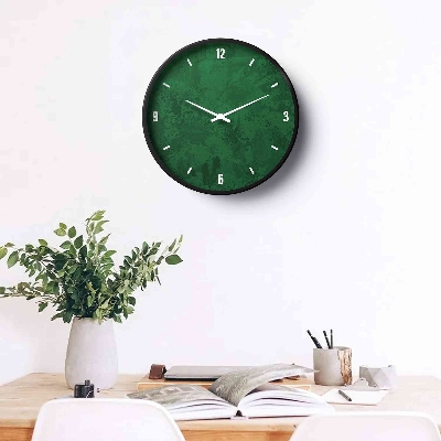 Picture of Abstract Emerald Green Textured Wall Clock Abs-0150