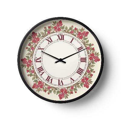Picture of Floral Wall Clock Rose Vintage