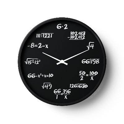 Picture of Math Equation Puzzle Wall Clock