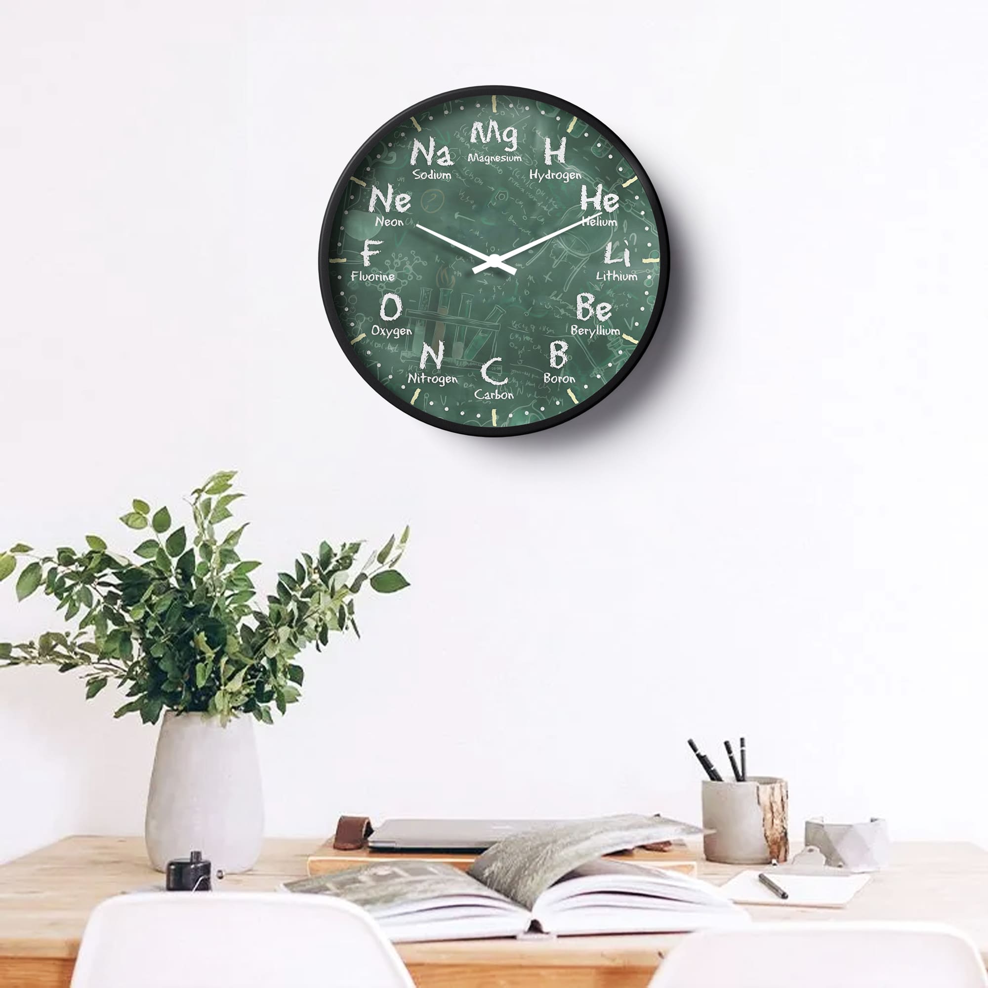 Picture of Klok Mathematics Wall Clock Science Chemistry Elements