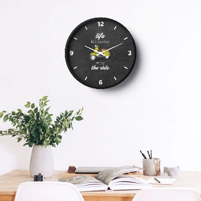 Picture of Klok Motivational Wall Clock Life Is A Journey Enjoy The Ride 