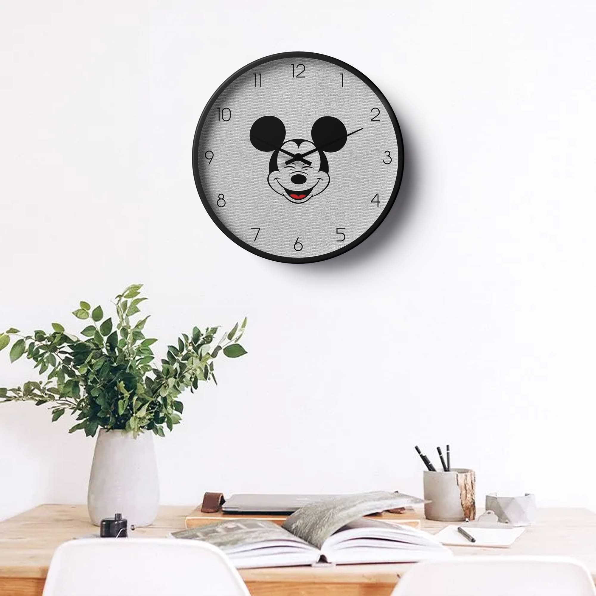 Picture of Klok Children Wall Clock Smiley Mouse  