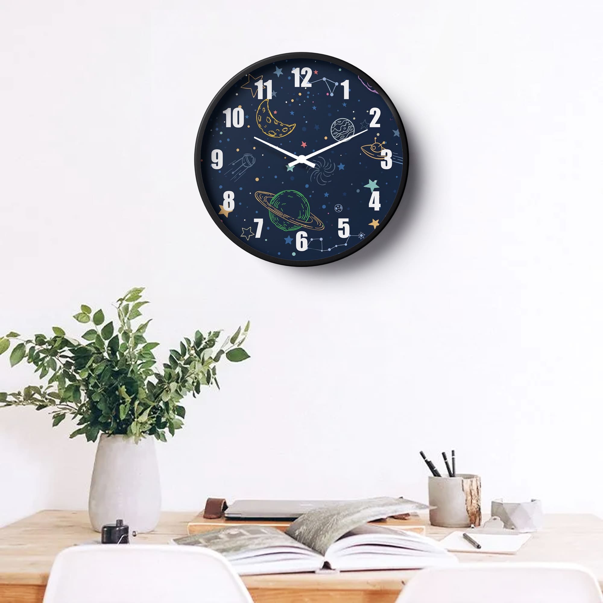 Picture of Klok Children Wall Clock Space Explorer  