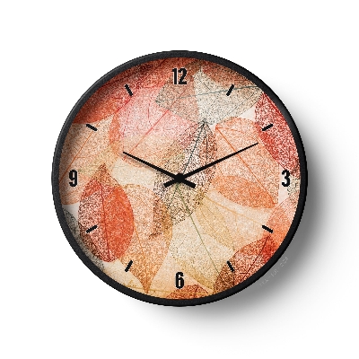 Picture of Klok Floral Wall Clock Autumn Leaf Essence  