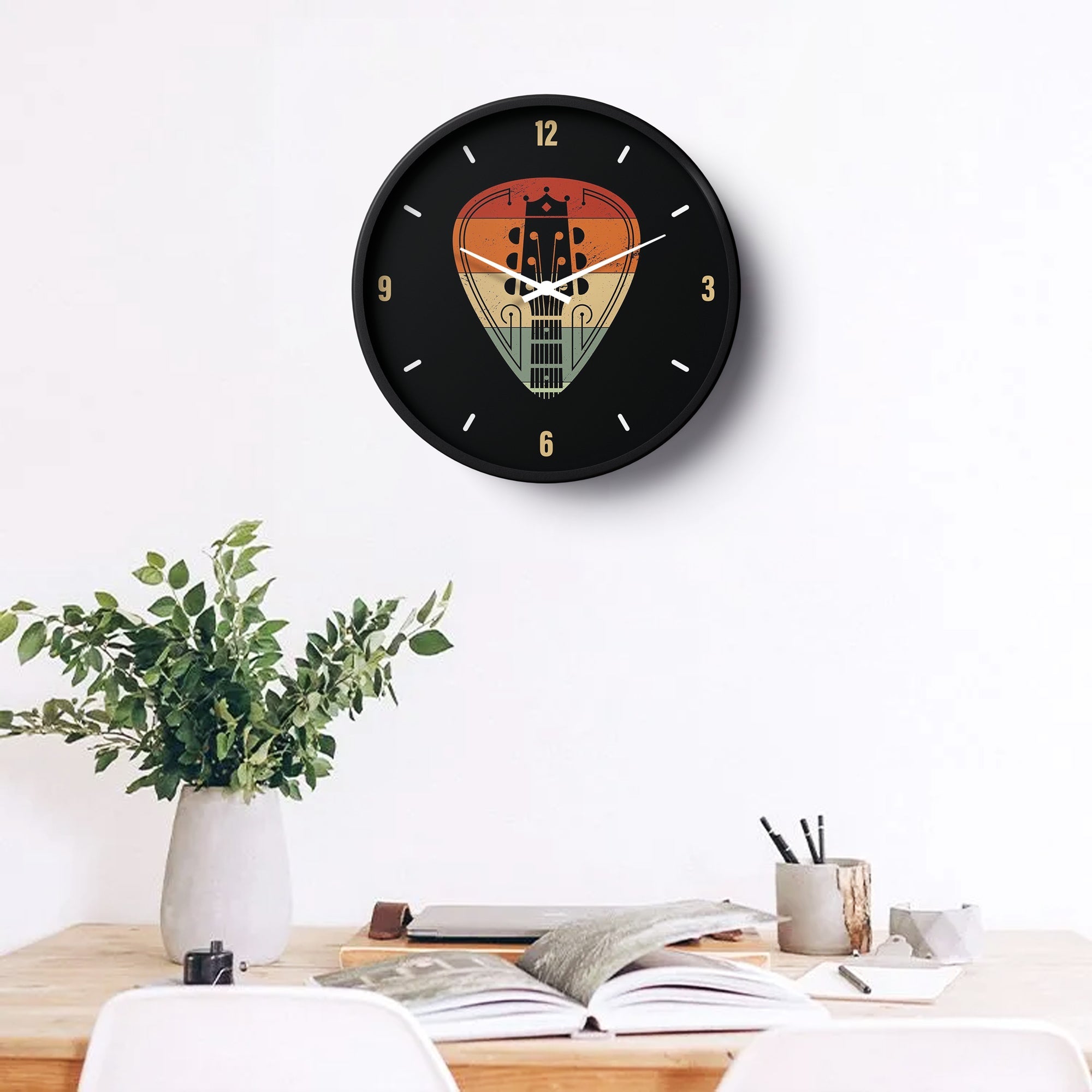 Picture of Klok Music Wall Clock Guitar Vibe  