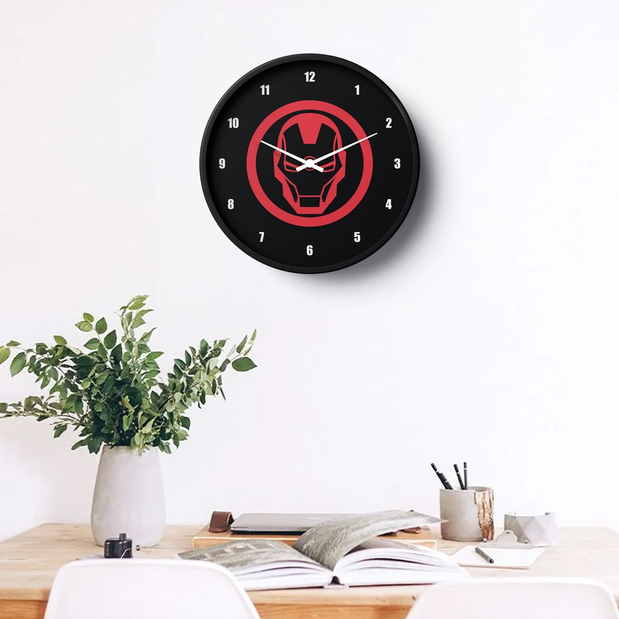 Picture of Klok Super Hero Wall Clock Tech Titan Red Core  
