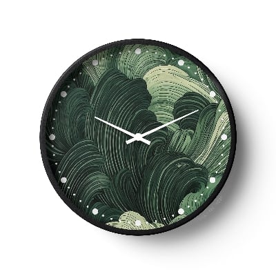 Picture of Klok Abstract Wall Clock Forest Flow Art  