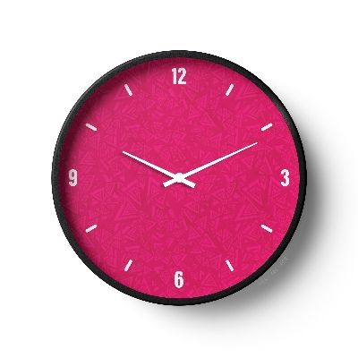 Picture of Klok Abstract Wall Clock Vibrant Magenta  