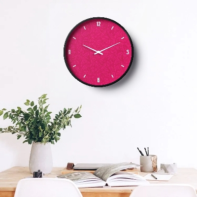 Picture of Klok Abstract Wall Clock Vibrant Magenta  