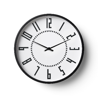 Picture of Klok Classic Wall Clock Modern Geometric Numeric White Dial  