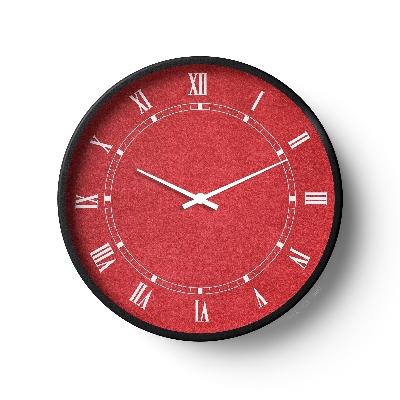 Picture of Klok Classic Wall Clock Roman Red Velvet Dial  