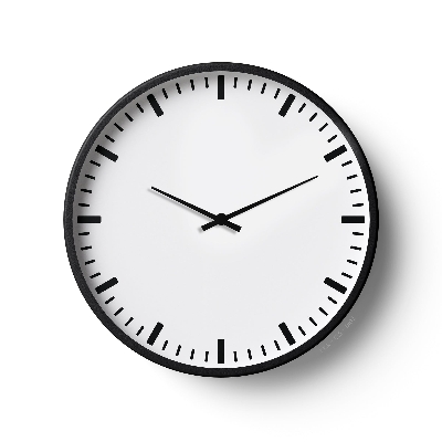 Picture of Klok Classic Wall Clock Minimalist Bar Index White Dial  