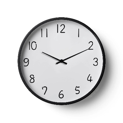 Picture of Klok Classic Wall Clock Pure White Modern Dial  
