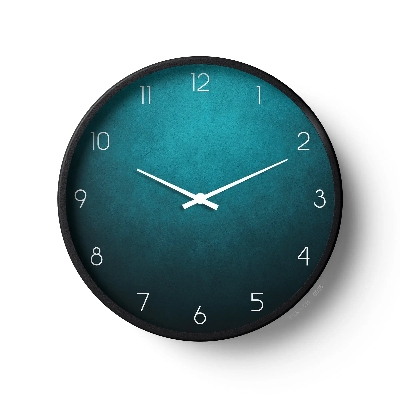 Picture of Klok Classic Wall Clock Teal Minimal Gradient Dial  