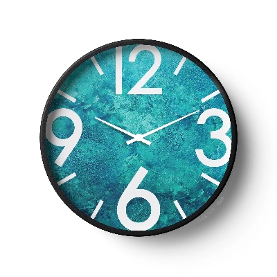 Picture of Klok Classic Wall Clock Ocean Texture Blue Dial  