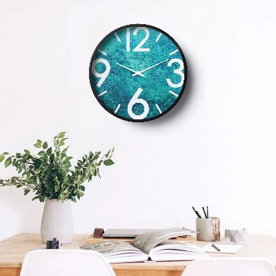 Picture of Klok Classic Wall Clock Ocean Texture Blue Dial  