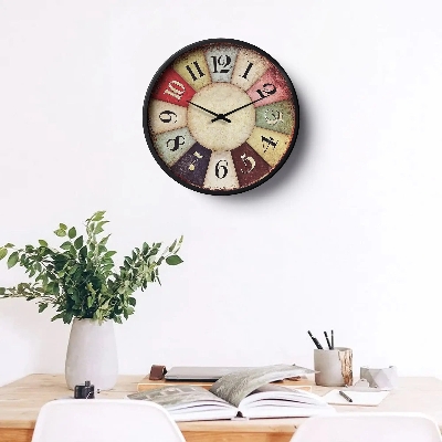 Picture of Klok Classic Wall Clock Vintage Multicolor Dial  