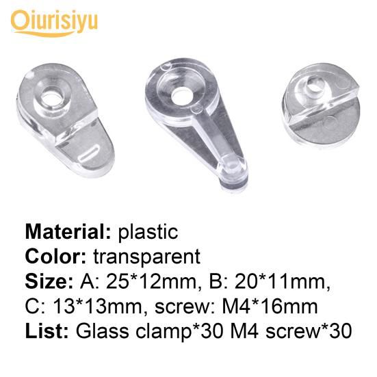Picture of 4 pc Crystal Mirror Holder with screw and royal plug