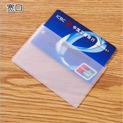 Picture of 6 pc Waterproof Transparent Card Cover