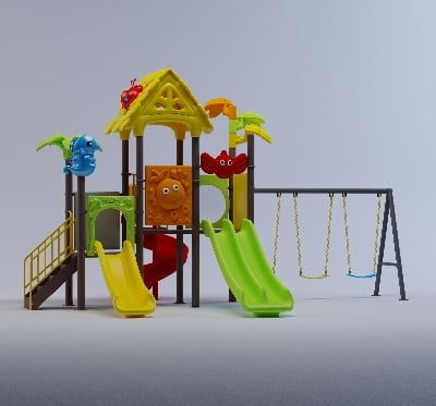 Picture of Playtime Toys Exclusive Outdoor Fun Villa-Playground-002 (S2T1SW3)