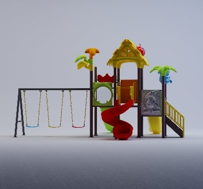 Picture of Playtime Toys Exclusive Outdoor Fun Villa-Playground-002 (S2T1SW3)
