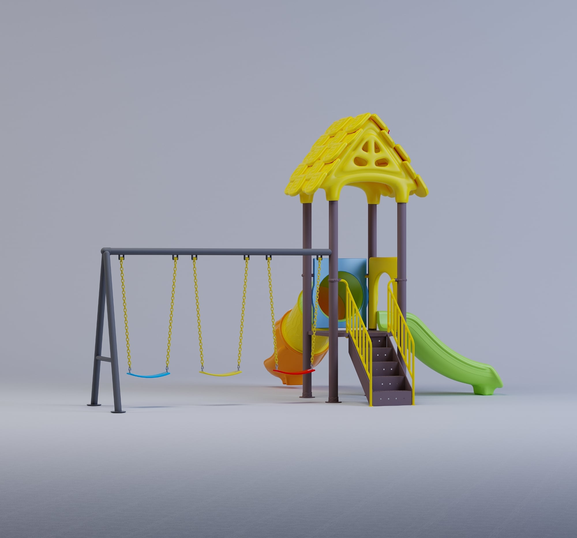 Picture of Playtime Toys Exclusive Outdoor Fun Villa-Playground-005 (S2T1SW3)