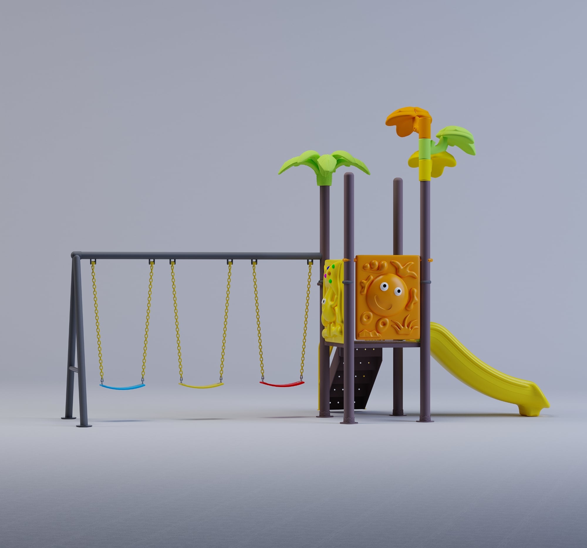 Picture of Playtime Toys Exclusive Outdoor Playground Multi Play Station-002 (S1SW-3)