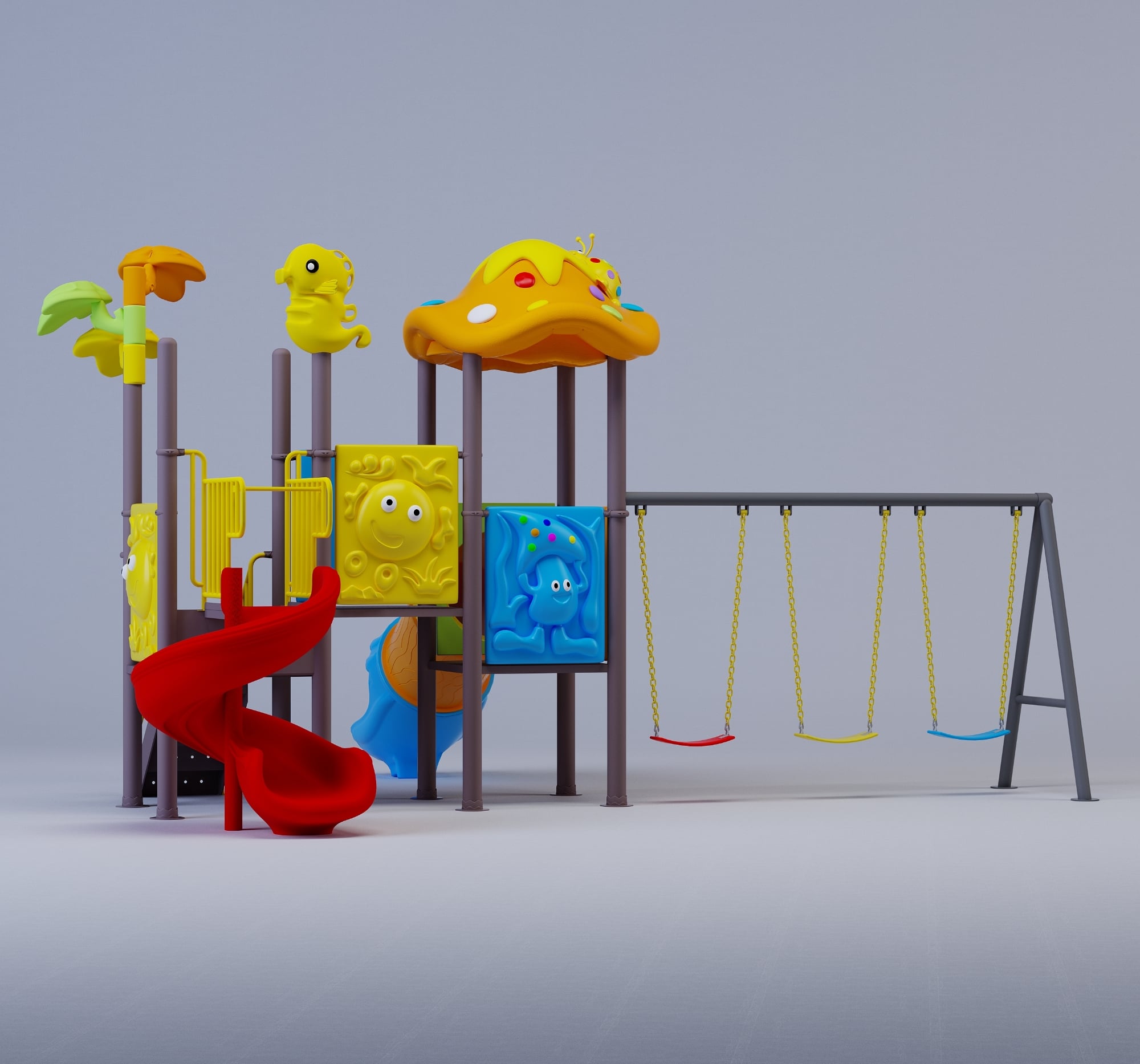 Picture of Playtime Toys Exclusive Outdoor Happy Ocean Playground-001 (S2T1SW3)