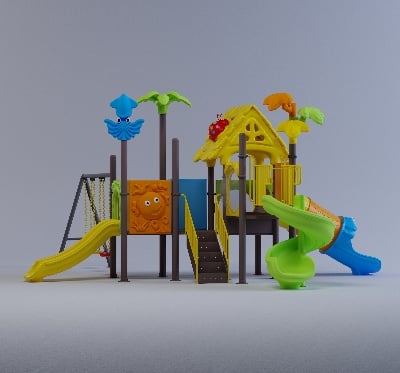 Picture of Playtime Toys Exclusive Outdoor Fun Villa-Playground-001 (S3T1SW3)