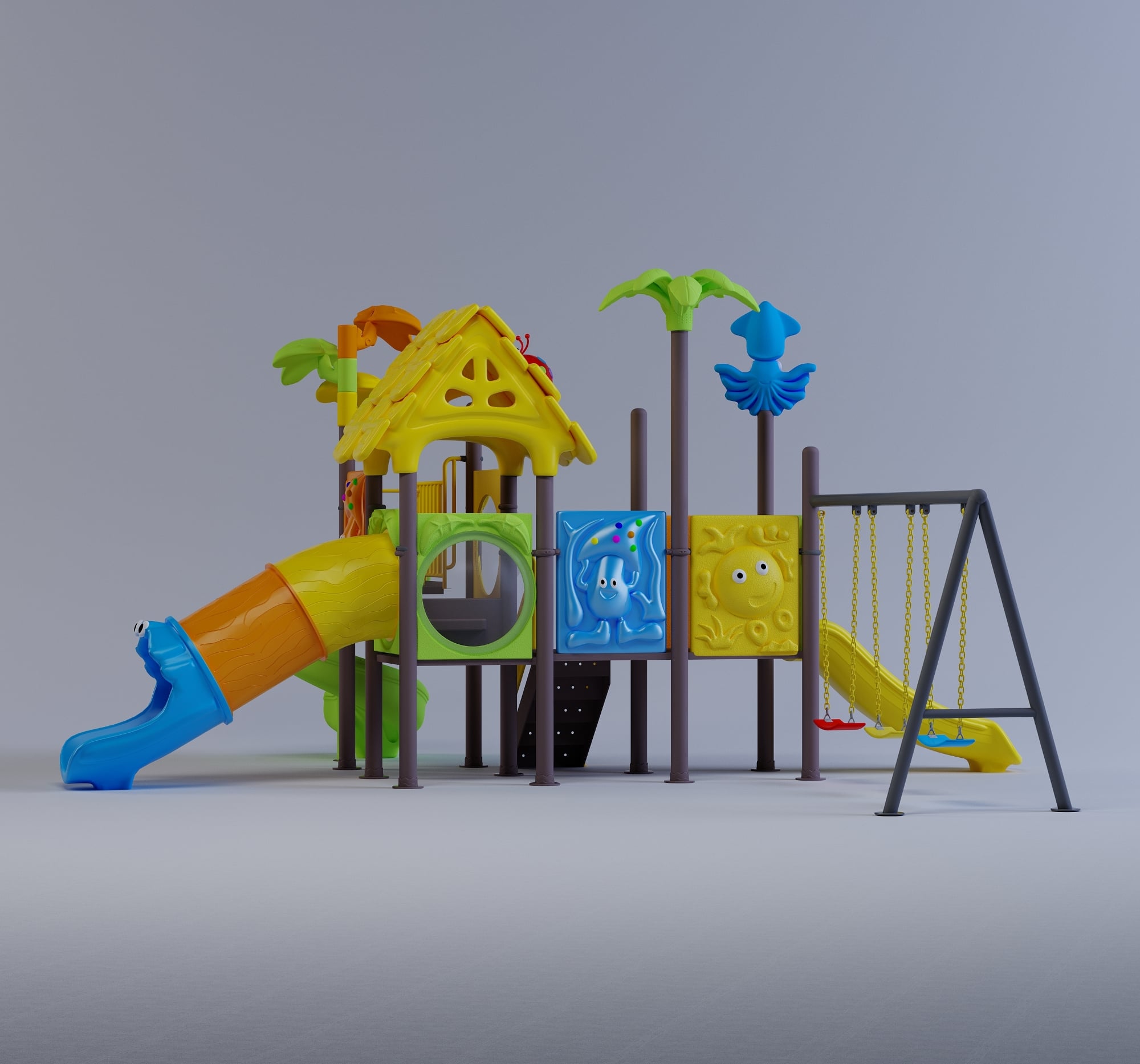 Picture of Playtime Toys Exclusive Outdoor Fun Villa-Playground-001 (S3T1SW3)