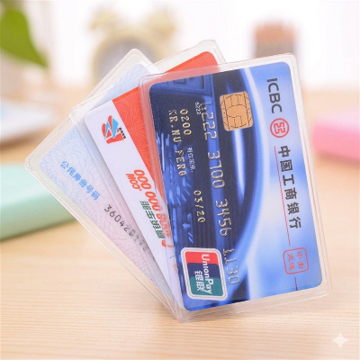 Picture of 6 pc Waterproof Transparent Card Cover