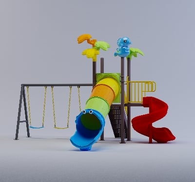 Picture of Playtime Toys Exclusive Outdoor Playground Multi Play Station-001 (S2SW-3)