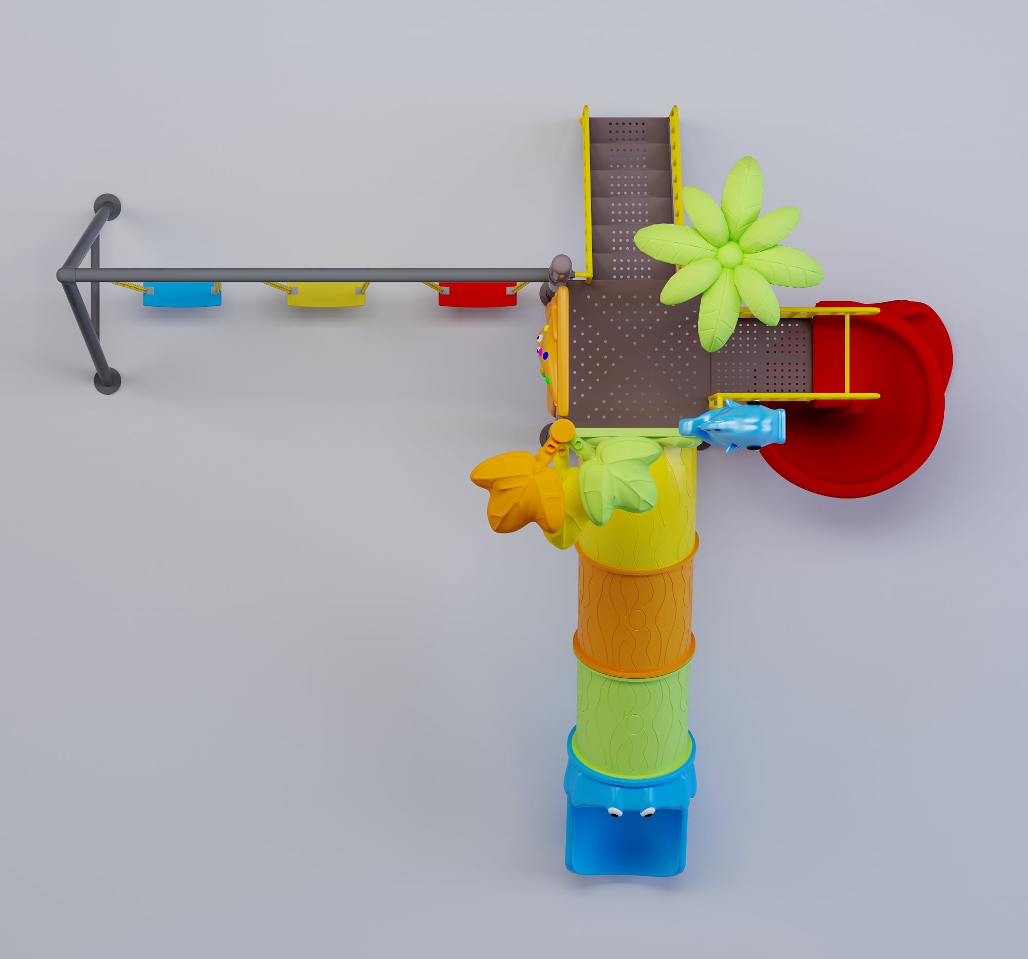 Picture of Playtime Toys Exclusive Outdoor Playground Multi Play Station-001 (S2SW-3)