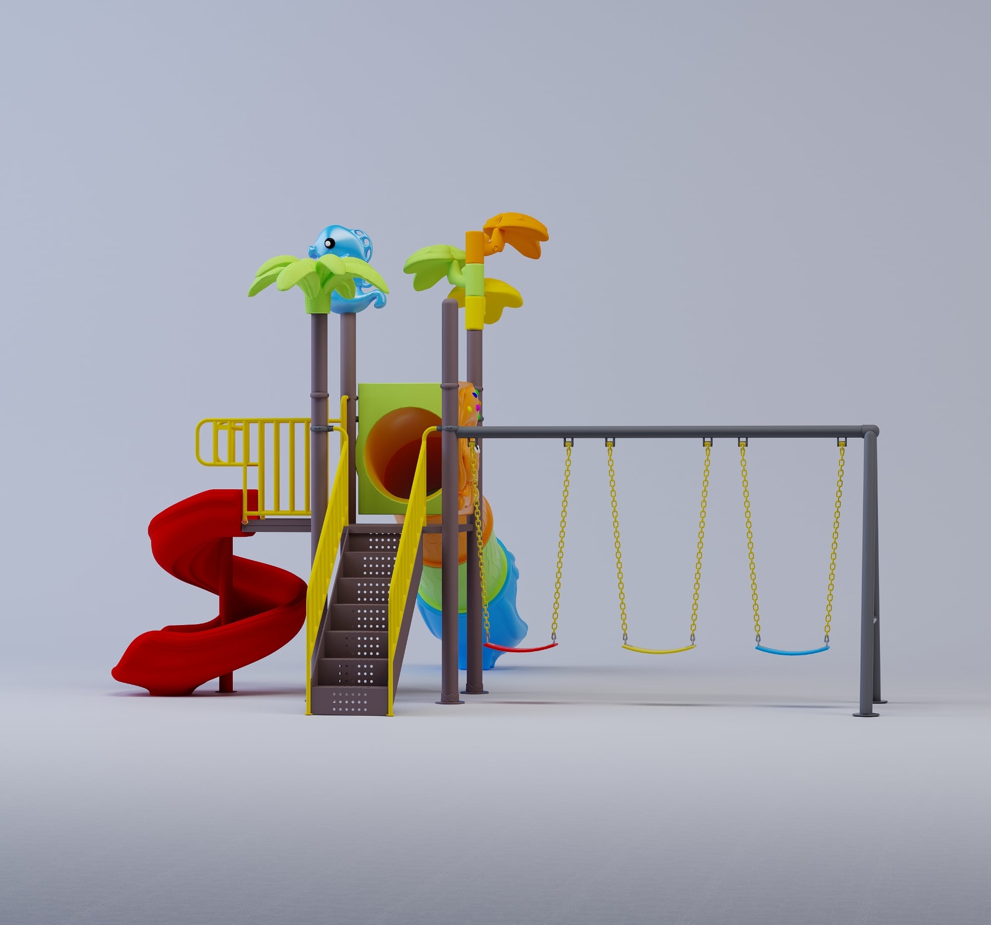Picture of Playtime Toys Exclusive Outdoor Playground Multi Play Station-001 (S2SW-3)