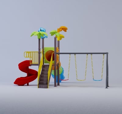 Picture of Playtime Toys Exclusive Outdoor Playground Multi Play Station-001 (S2SW-3)