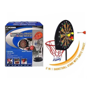 Picture of BASKET STAND WITH DART BOARD-MEDIUM-DRNT