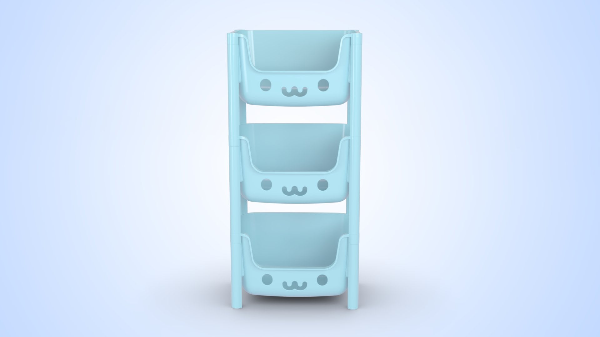 Picture of Kids Rack 3 Step Gray