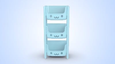 Picture of Kids Rack 3 Step Gray