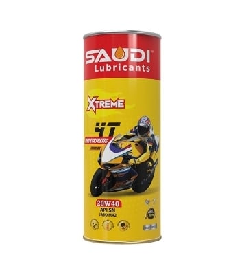Buy Saudi Extreme 4T 20W40 API SN JASO MA2 TIN 1 LTR Online