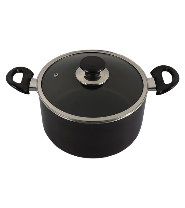 Picture of Topper Nonstick Glamour Casserole With Lid (Black) 28 cm 
